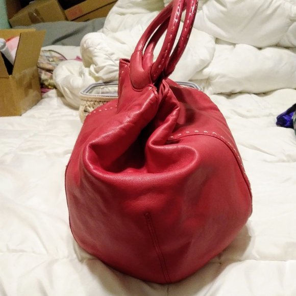 Ann Taylor smooth soft leather tote bag Pink - Picture 3 of 15